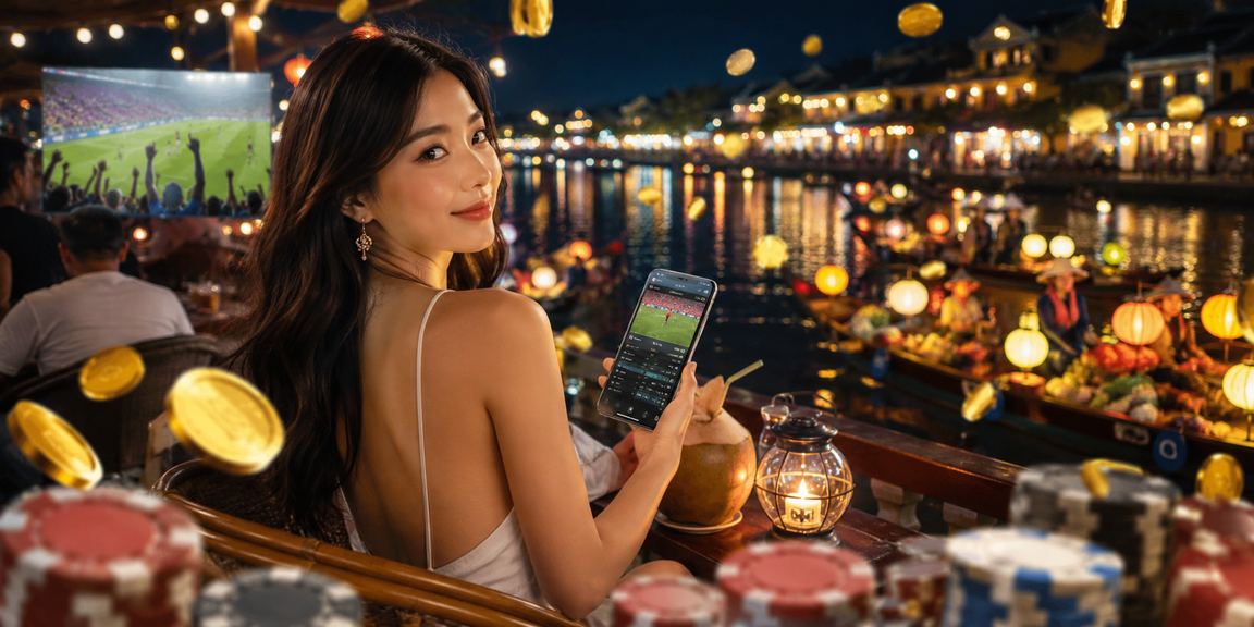 Người dùng tại Hội An truy cập 1489 qua điện thoại khi uống cà phê