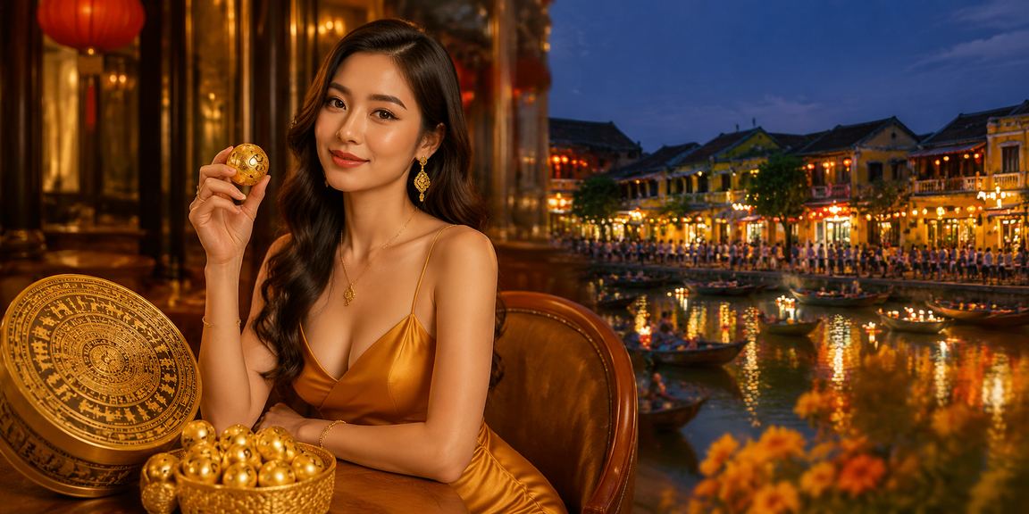 Người dân Hội An kiểm tra kết quả giao dịch qua điện thoại bên ly cà phê