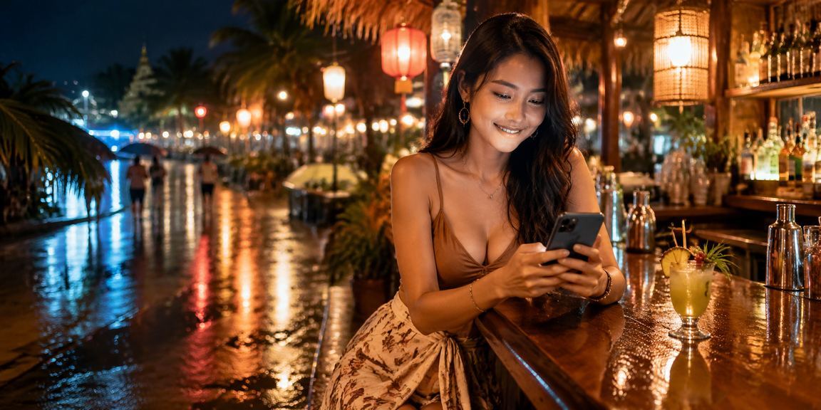 Du khách tại Phú Quốc thực hiện giao dịch thanh toán di động tại chợ đêm